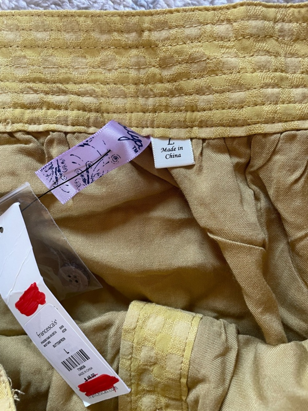 Francesca's Collections Yellow Button-Front Maxi Skirt - Picture 4 of 5